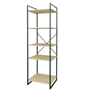 Closet Wardrobe closet Wardrobe cabinet  Stylish Standing Storage Rack Metal Frame and Wooden Shelves closet de madera