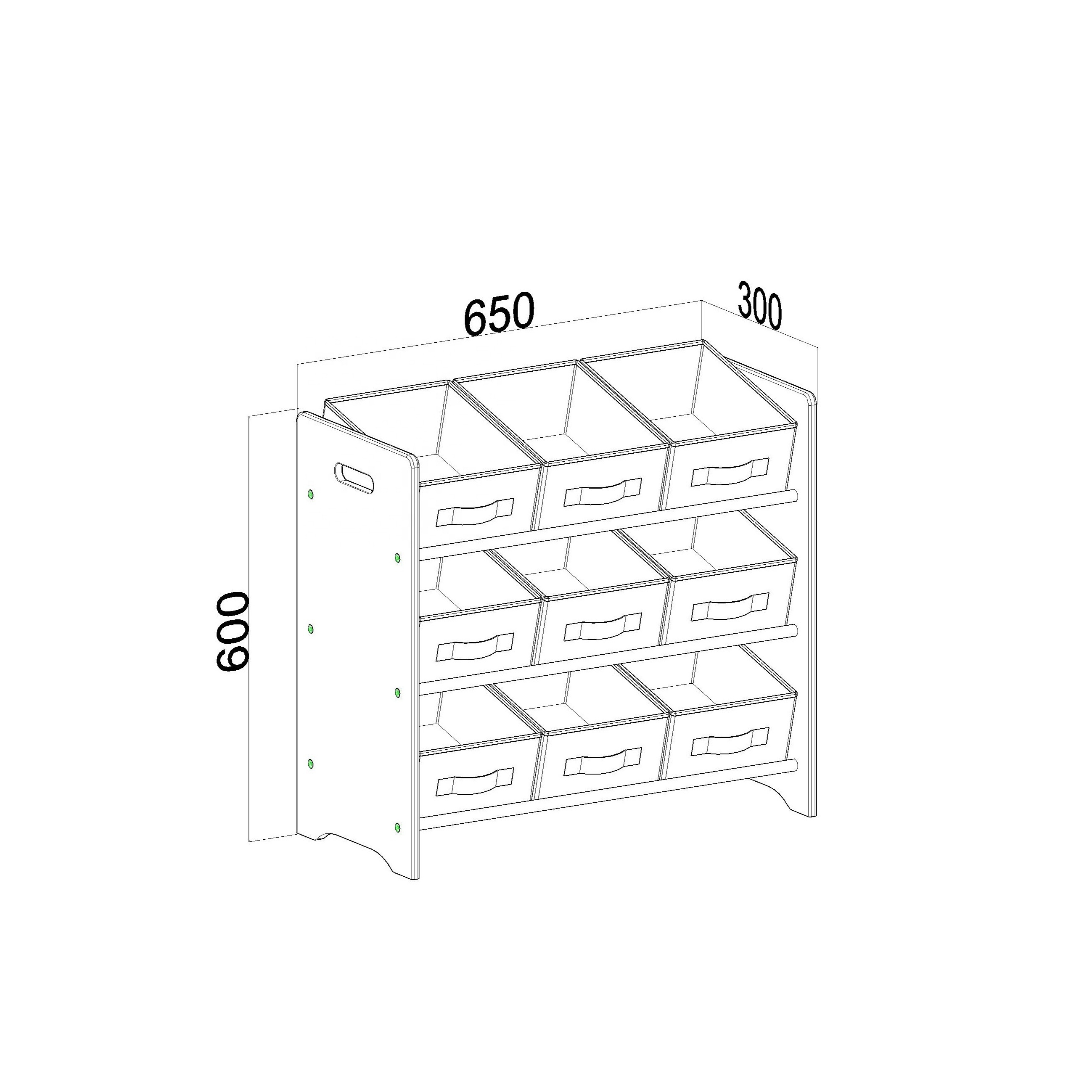 cable reel storage rack Children s Toy Storage Rack With 9 Boxes Toy Storage Organizer For Kids