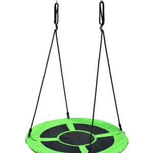 ZJH Garden children circle swing chair outdoor playground backyard round kids saucer swings for outside