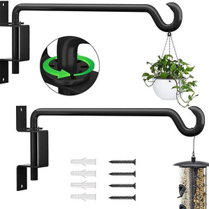 Wall Mounted Household Outdoor Rotatable Design Hanging Plant Hooks for Hanging Flower