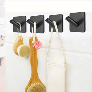 4 Packs Waterproof Adhesive Hooks Heavy Duty Towel Racks Holder Stick on Shower Hooks