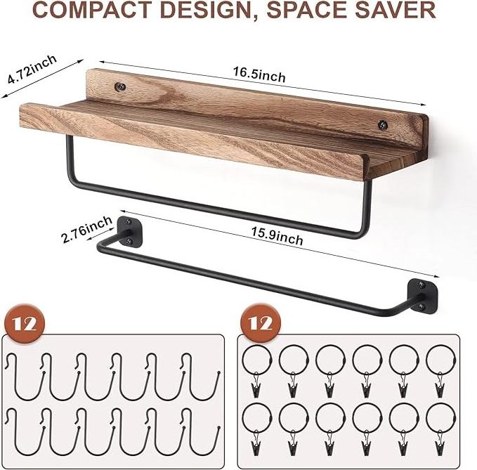 Baseball Caps Wall Mount with Shelf Hat Hanger Metal Hat Holder Rack Organizer for Closet Wall Storage Organization