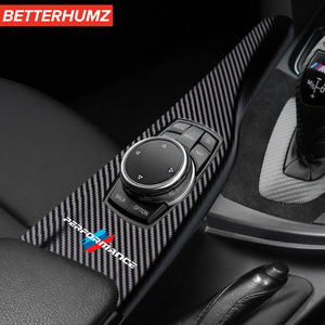 For Alcantara Interior Trim Frame For BMW F30 F32 F34 F36 2013-2019 M Performance Sticker Car Multimedia Panel Cover Accessories