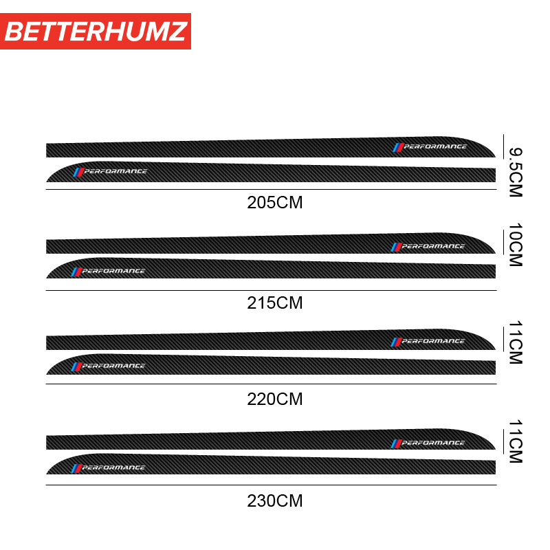 For BMW E90 E92 E93 F20 F21 F30 F31 F32 F33 F34 F15 F10 F01 F11 F02 G30 M Performance Side Skirt Sill Stripe Body Decals Sticker