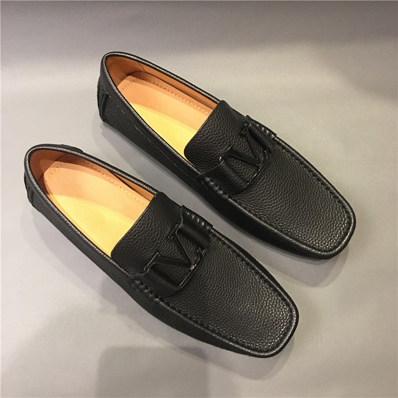 Wholesale handmade men's driver shoes, comfortable and breathable, British style driving shoes