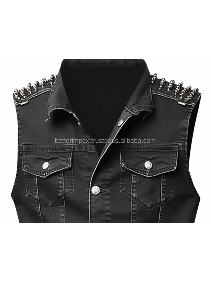 Fashion Autumn Denim Vest Men Solid Vintage Jean Vest Stylish High Quality Casual Premium Vests