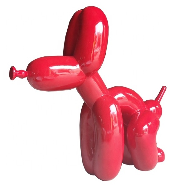 Hot-sale Popular Indoor Outdoor Decor Art Crafts Fiberglass Popek Balloon Dog Sculpture for Art Gallery Hotel Lobby Home Yard