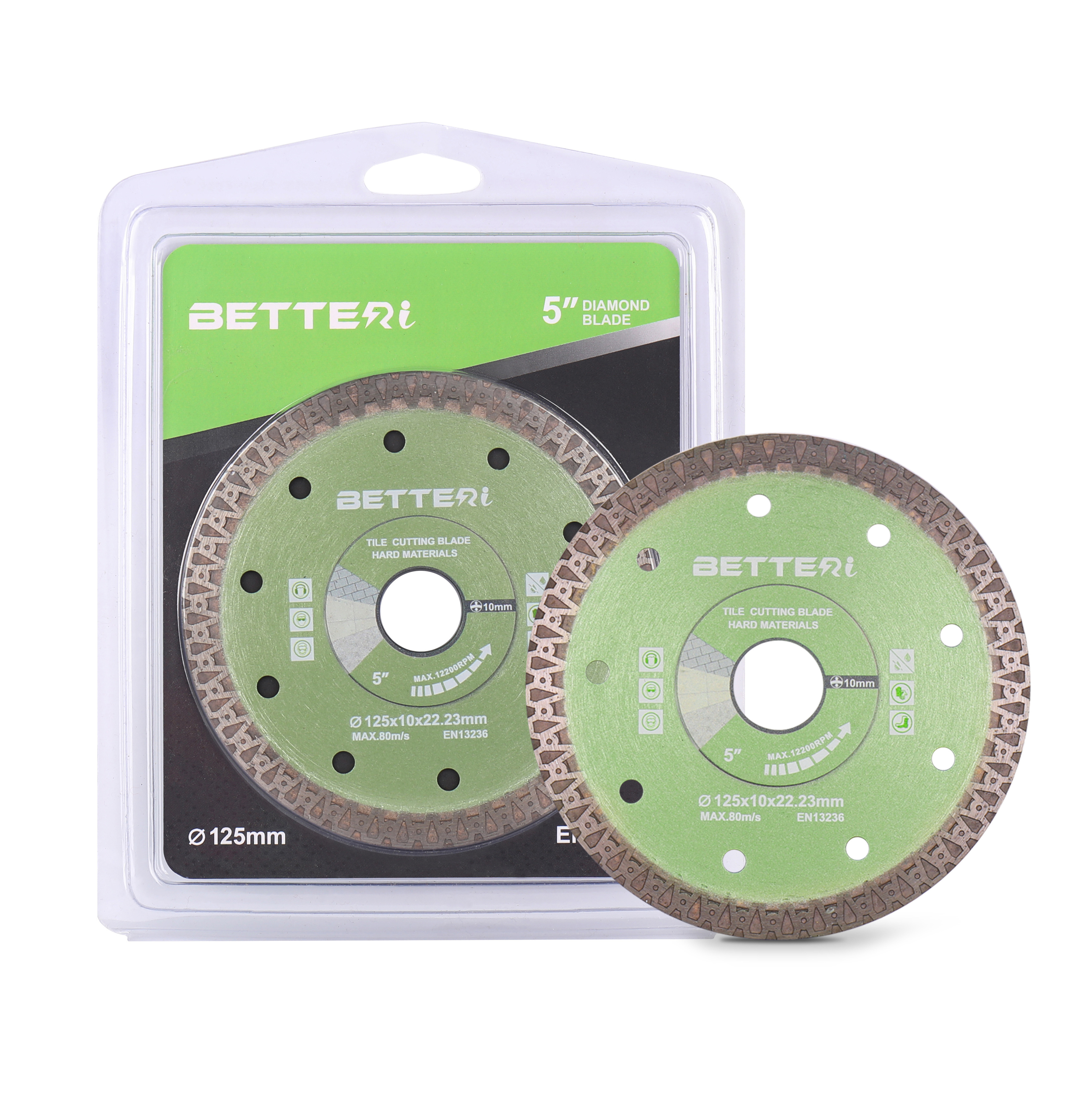 Wet Dry Hot Pressed A/X/K Rim Turbo Mesh Diamond Saw Blade EN13236 certification for ceramic tile cutting