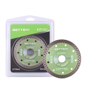 Dry wet Diamond Tile Cutting Blade Angle Grinder Blade continuous smooth rim saw blade.