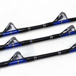 Boat fishing trolling rod 80-130lbs class e-glass 5'6' fiberglass boat rods with fiji guide