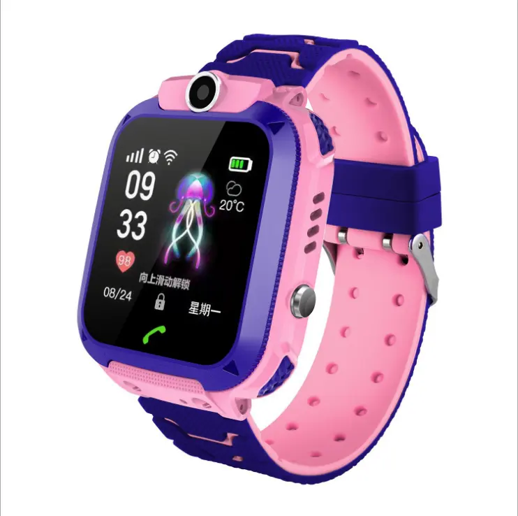 Q12 Child Smartwatch Camera Baby Sos Tracker Pk Q19 Smart Watch Anti Lost Sim Bracelet Alarm Waterproof Phone Call Wrist Kids