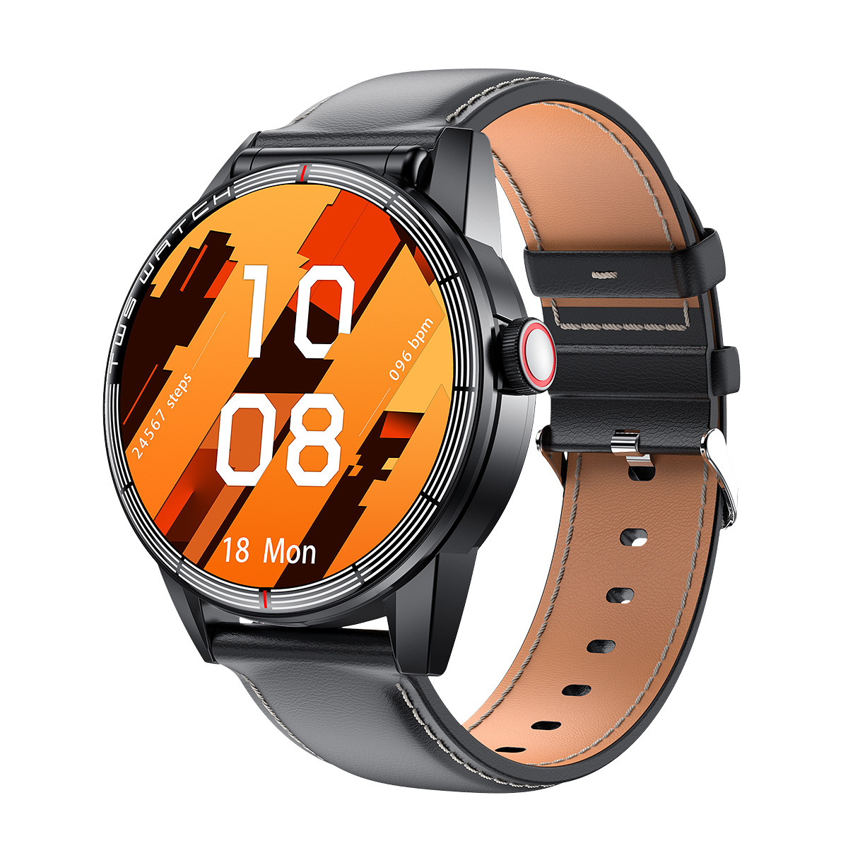 Round QS80 4G smartwatch BT call  Blood pressure detection Waterproof ip67smart watch fitness tracker with headphones