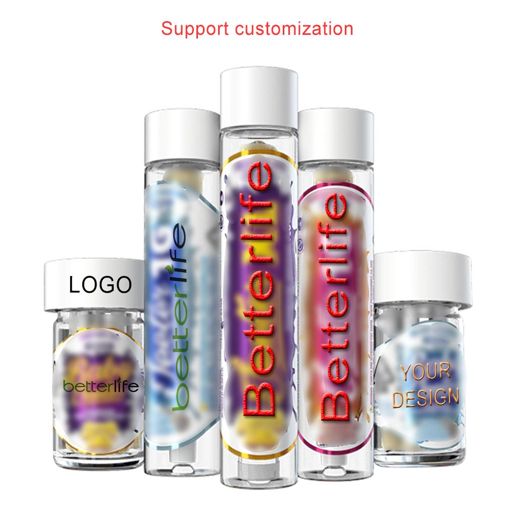 Free sample Child Proof Lid Glass Bottle Containers With 2.5 Gram 5-pack Pre cartridge packaging Glass Jar Packaging