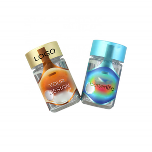 Free sample Child Proof Lid Glass Bottle Containers With 2.5 Gram 5-pack Pre cartridge packaging Glass Jar Packaging