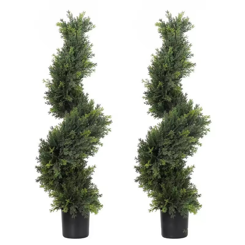 decoration topiary plants artificial bonsai cypress tree Green Bonsai Cedar Artificial Cypress Tree