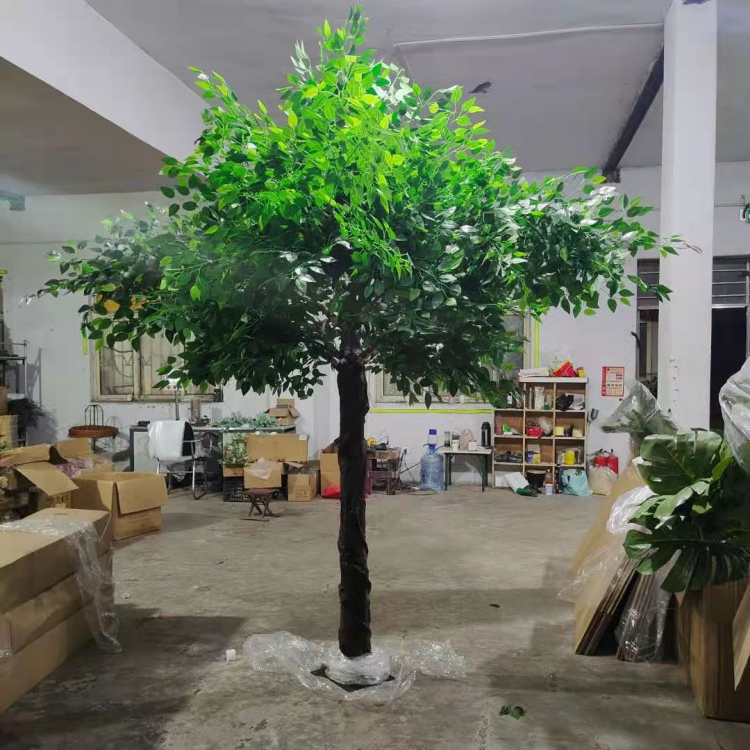 10ft tall garden wedding decor large plastic green plant ficus tree faux trees big artificial banyan tree for indoor out