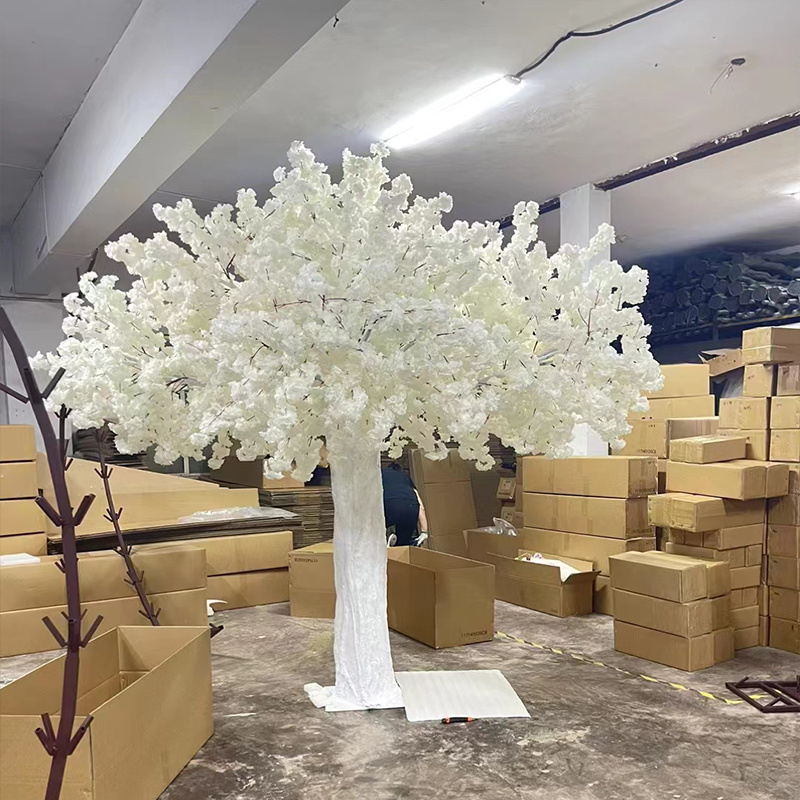 Hotel Restaurant Wedding Decor Large Sakura Tree Umbrella Shaped Artificial Cherry Blossom Flower Trees for indoor outdoor