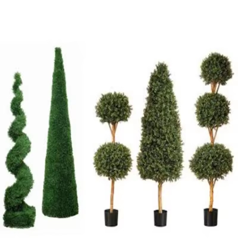 decoration topiary plants artificial bonsai cypress tree Green Bonsai Cedar Artificial Cypress Tree