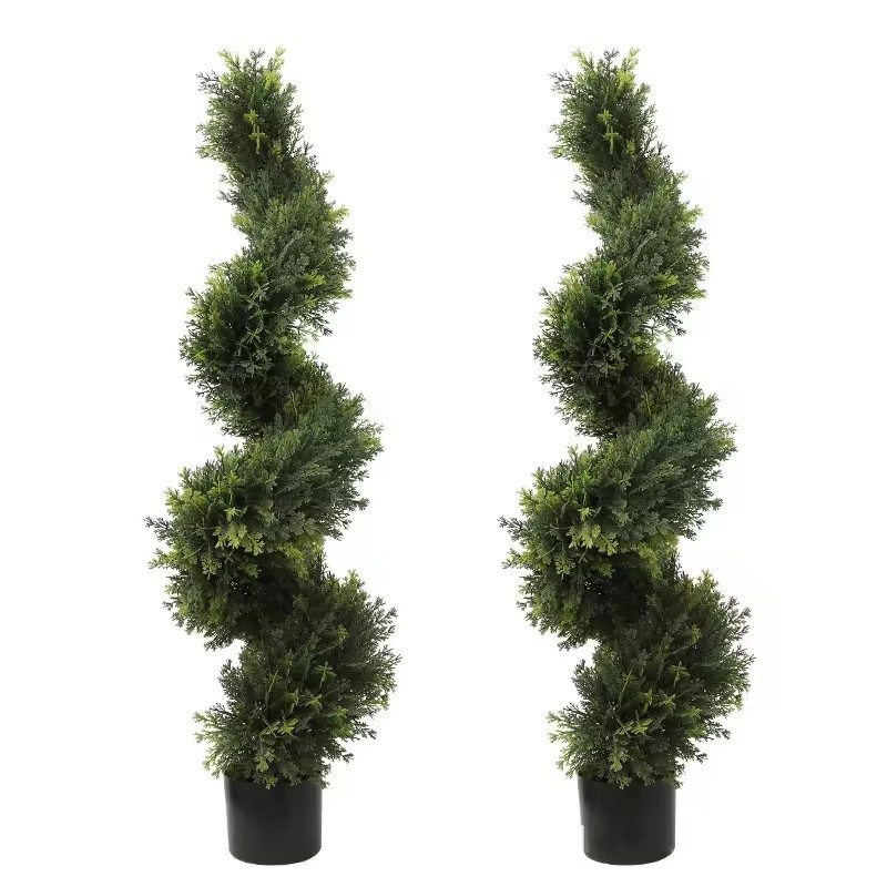 decoration topiary plants artificial bonsai cypress tree Green Bonsai Cedar Artificial Cypress Tree