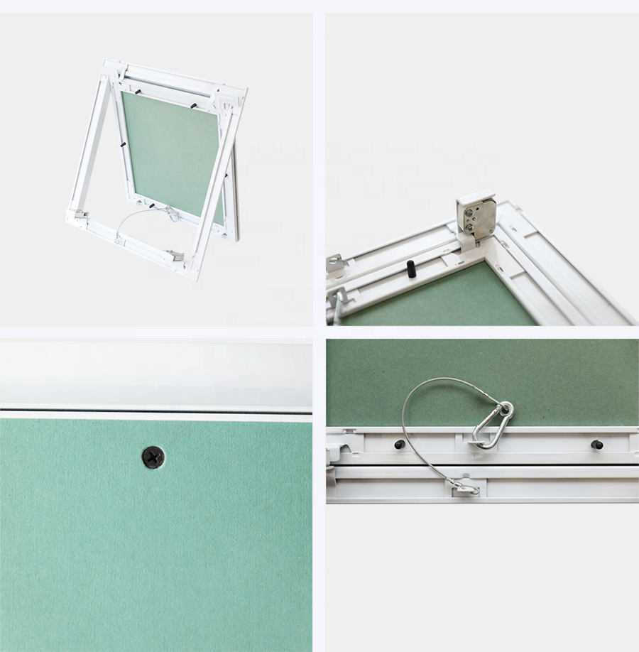 Modern Design OEM Aluminum Ceiling Access Panel Water- and Fireproof Sound- and Heat-Insulated Gypsum Board Access Door