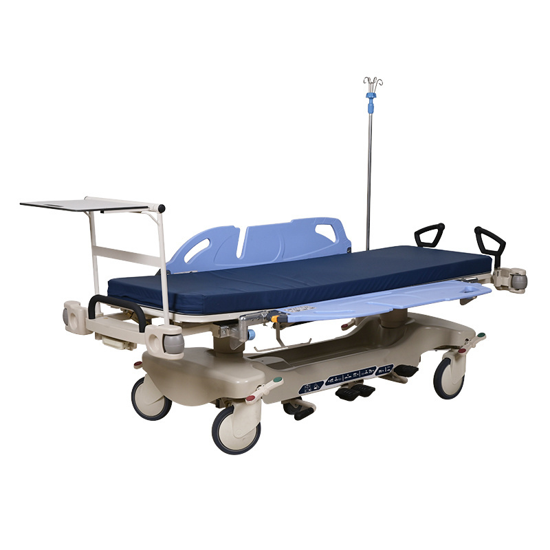 Professional Hydraulic Stretcher Rescue Wheeled Stretcher Trolley Transfer Bed  Hospital Emergency Stretcher