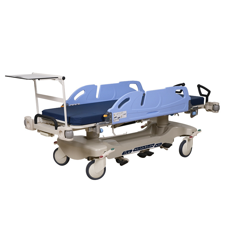 Professional Hydraulic Stretcher Rescue Wheeled Stretcher Trolley Transfer Bed  Hospital Emergency Stretcher