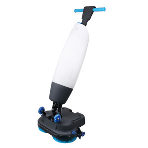 Battery Cordless Dual-brush Floor Scrubber Wet Industrial Floor Sweeper