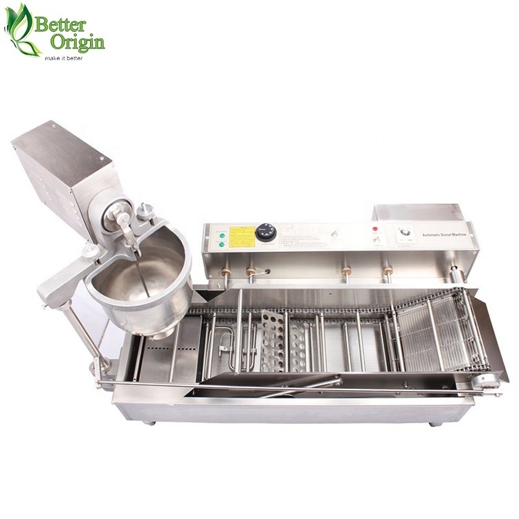 Stainless steel automatic single row donut making machine