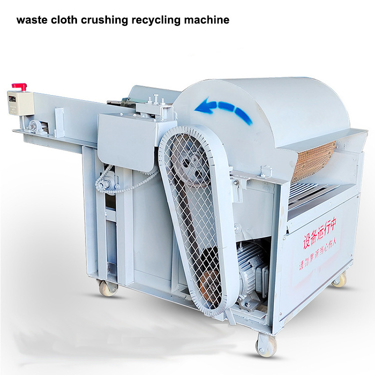 Cheap Price Waste Clothes Recycling Double Shaft Shredder / Cloth Leather Clothes Textile Fabric Shredder