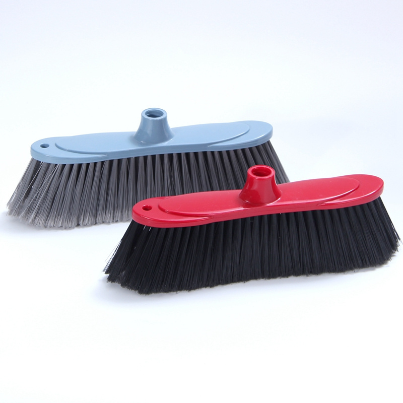 Heavy duty push broom with wooden handles cleaning tools eco friendly China broom metal sticks