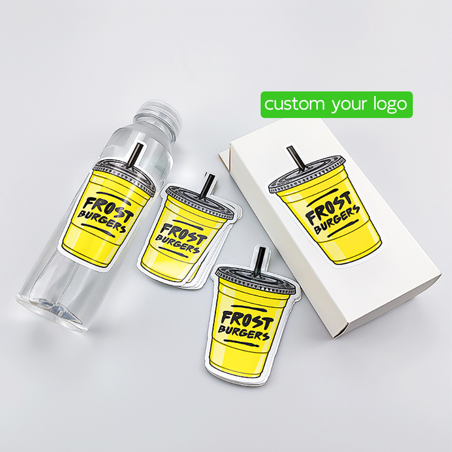 custom bulk printing Adhesive packaging labels set design individual Sheet pvc vinyl waterproof die cut stickers