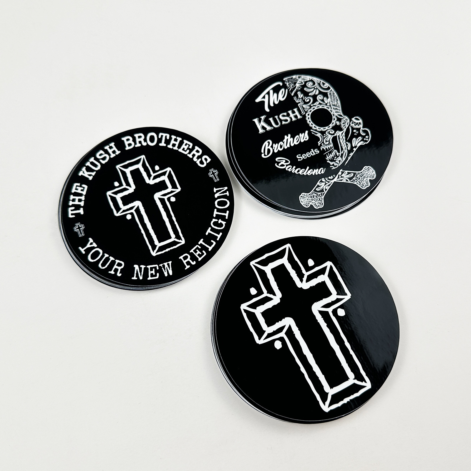 Personalised Customize Self Adhesive Circle 3 Inches Round Stickers ...
