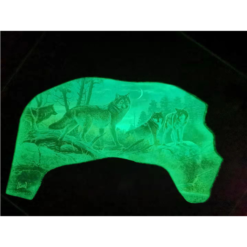 waterproof high quality noctilucence glow in the dark label sheet fluorescent luminous paper sticker