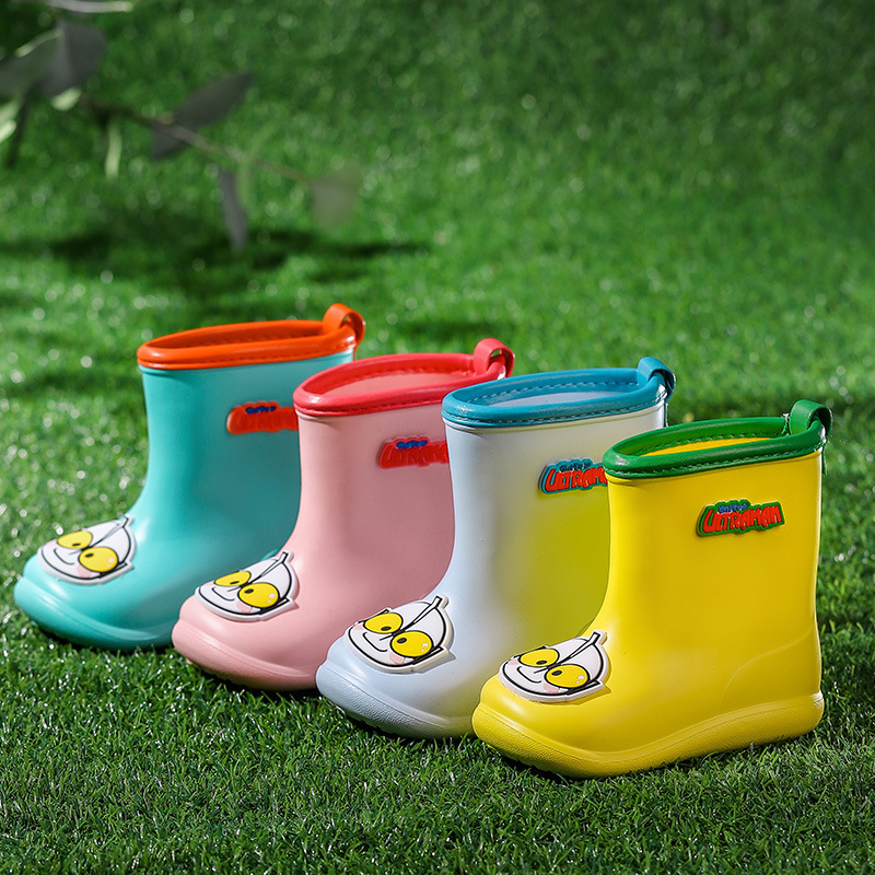 Water Shoes Cute Cartoon Children Kids Boots Waterproof Ankle Rubber Boots Rain Boots For Men