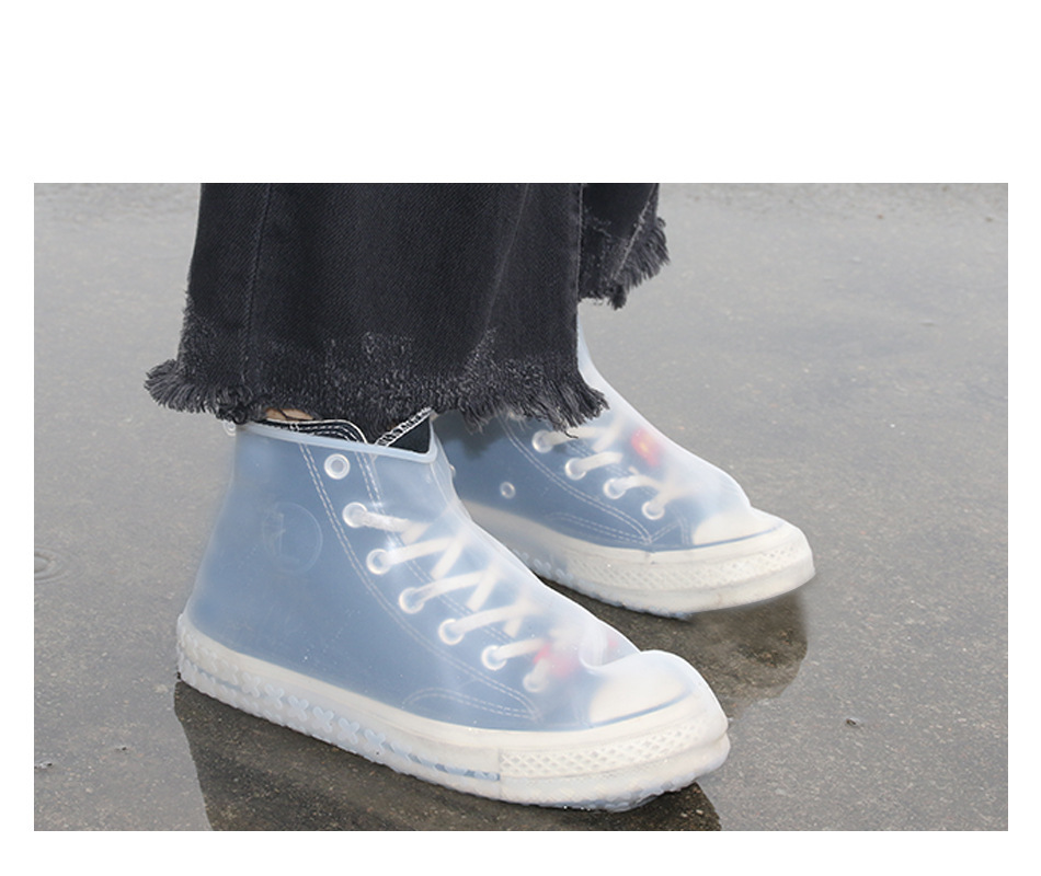 Waterproof Rubber Boots Non-Slip Water Shoes Men And Women Protection Silicone Rain Cover Boot Silicone Rain Boots