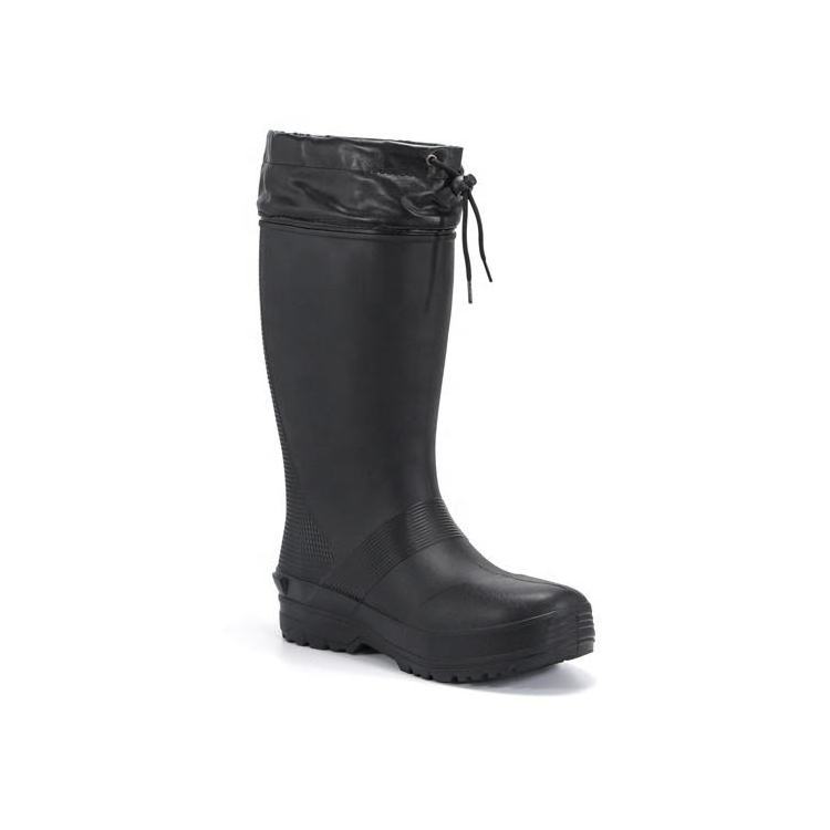 Factory Direct Black EVA Rain Boots Mid-Calf  Gumboots Women Shoes Knee-high With Steel Plastic Toe Rain Boots For Men