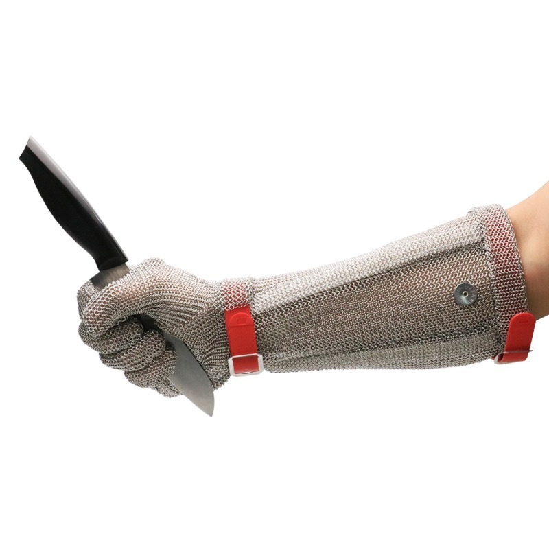 Cut Proof Protect Stainless Steel ANSI Anti Cut Resistant Metal Mesh Butcher Work Gloves