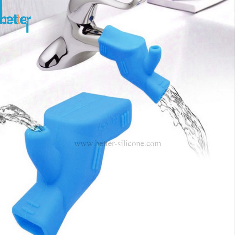 Silicone Chute Faucet Extender Kids Water Reach Faucet Rubber Hand Washing Bathroom Bathroom Toddler Sink Faucet Extender