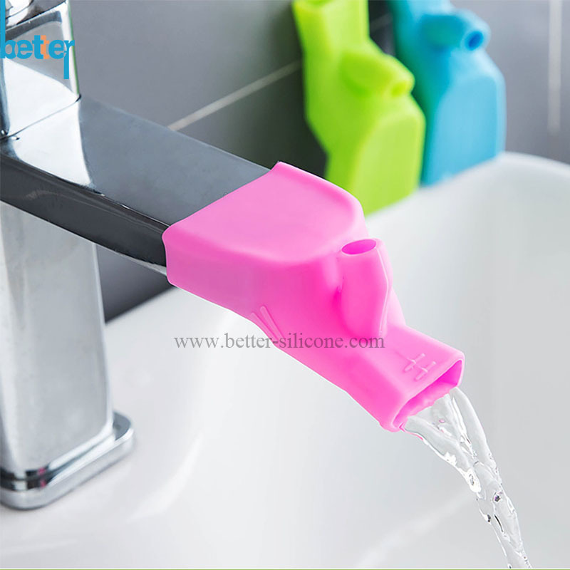 Silicone Chute Faucet Extender Kids Water Reach Faucet Rubber Hand Washing Bathroom Bathroom Toddler Sink Faucet Extender