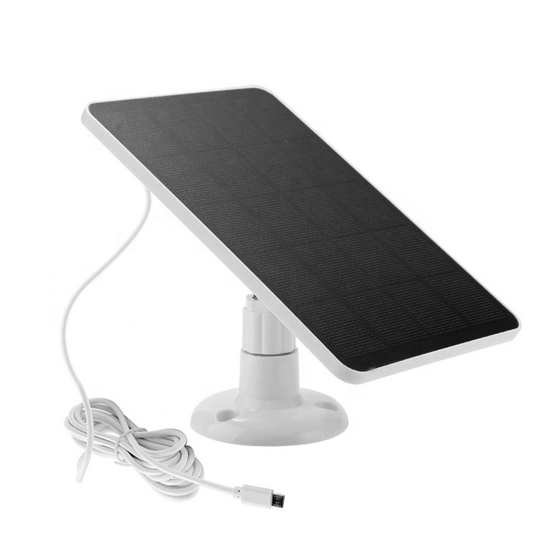 Security Camera Ring Solar Panel Charger 4w 5v Solar Panel with 3m Charging Cable USB For Output Super Fast Charging