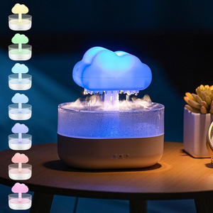 Rain Cloud Diffuser Humidifier, Water Drip Humidifier Desk Fountain Bedside Sleeping Relaxing Mood Water Drop Sound