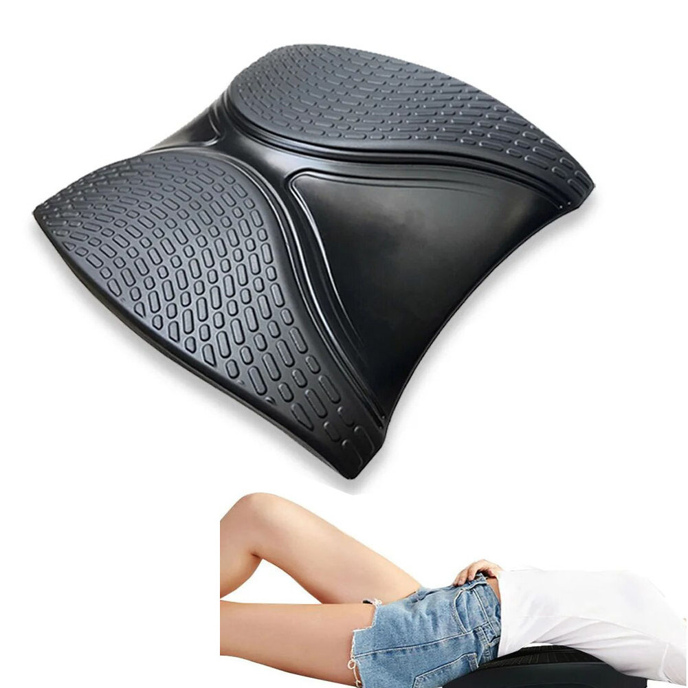 Hot selling Yoga Back Stretch Equipment Massager Lumbar Stabilizer Pad  Posture Corrector Stretch Device pu ab mat