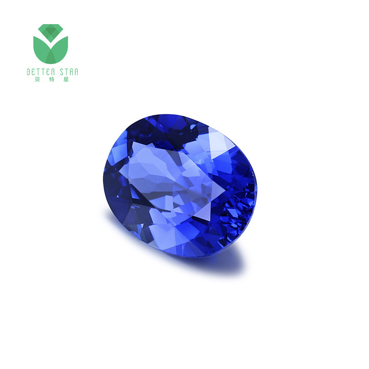 Wholesale Loose Lab Grown Sapphire 1-5 Carat Oval Shape Sunthetic Loose Sapphire Gemstone Blue Lab made Gemstone Supplier Prices