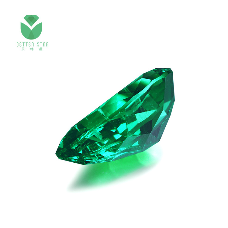 Wholesale Pear Shape Lab Created Emerald Hydrothermal Gemstone 1-5 Carat Lab Grown Emerald Gemstone Synthetic Emerald