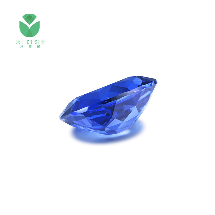 Wholesale Loose Lab Grown Sapphire 1-5 Carat Oval Shape Sunthetic Loose Sapphire Gemstone Blue Lab made Gemstone Supplier Prices