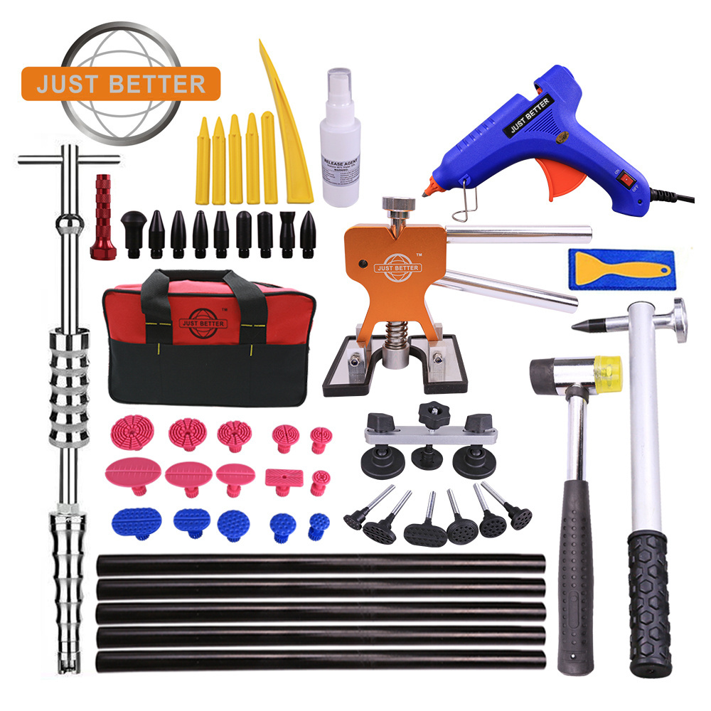 PDR Tools Paintless Dent Removal Tool Kit Glue Gun Dent Puller Glue Tabs Line Board Set