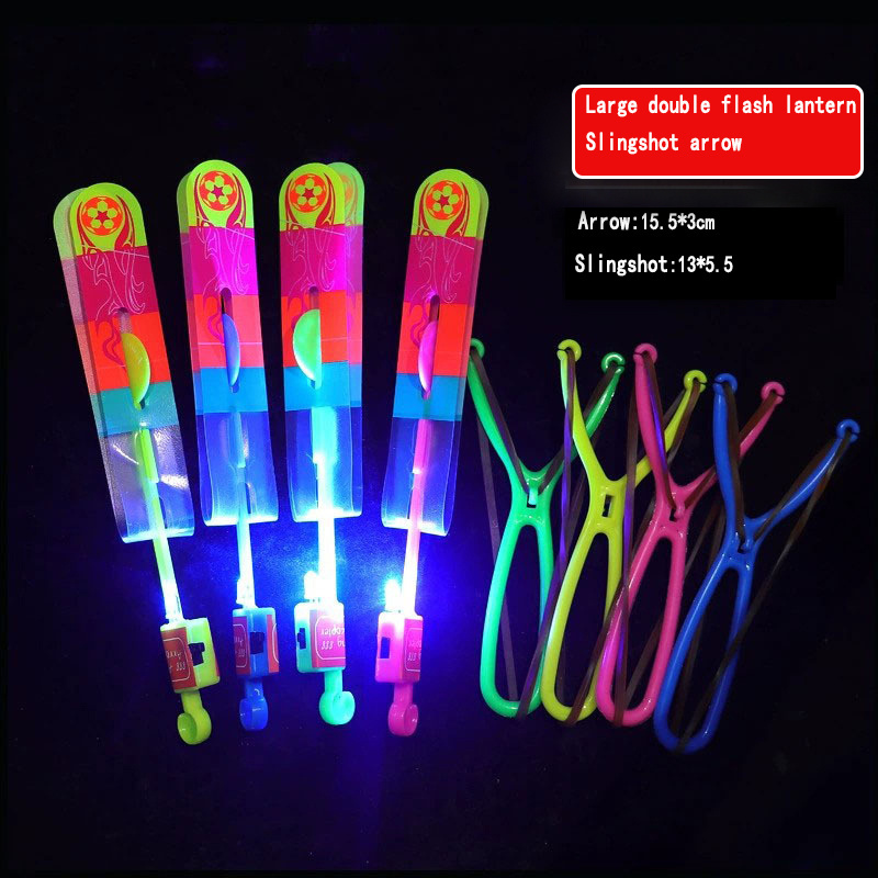 Wholesale LED Slingshot Helicopter Toy Light Up Flying Arrow Toys For Kids