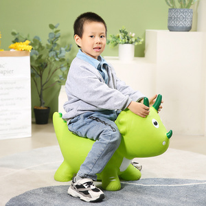 jumping animals Triceratops  pvc kids ride on inflatable jumping bounce animals unicorn  horse