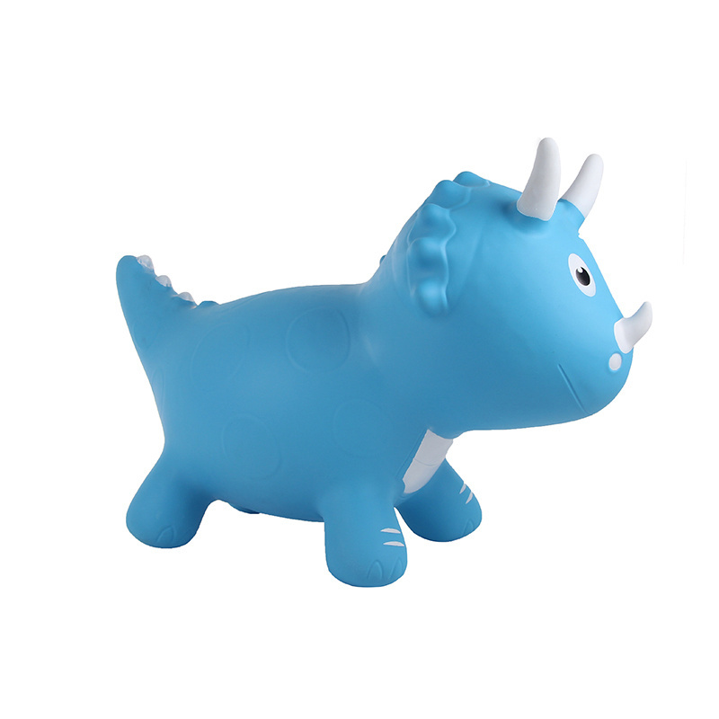 jumping animals Triceratops  pvc kids ride on inflatable jumping bounce animals unicorn  horse