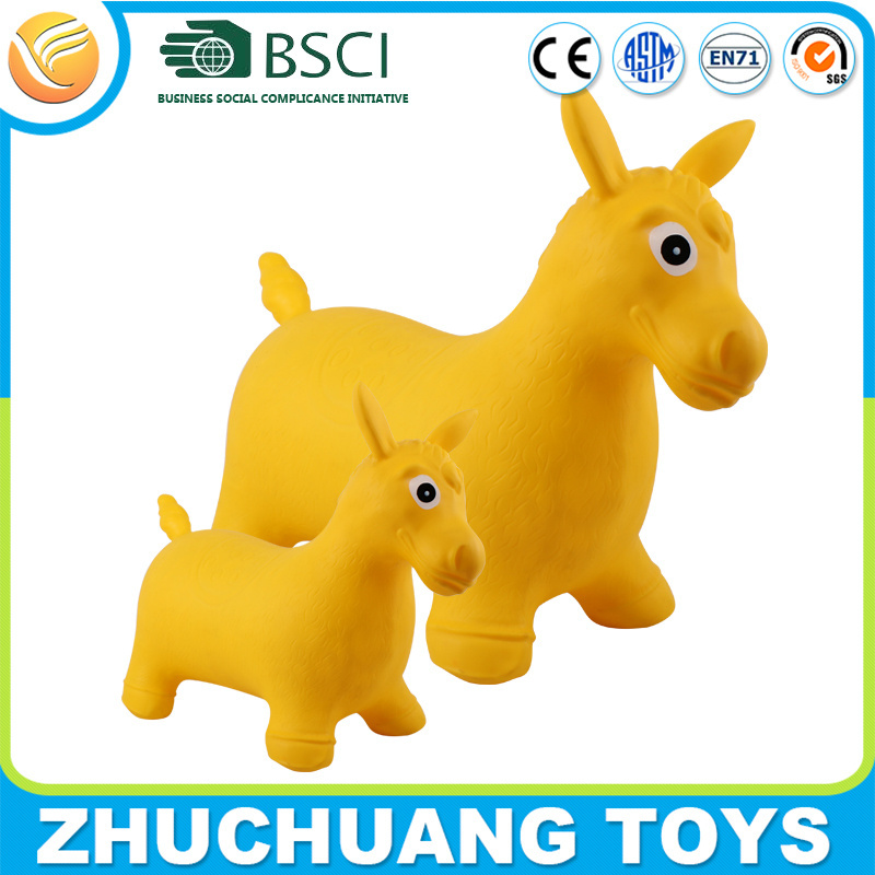 Design Environmental Friendly Pvc Hopper Jumping Horse Toys Big Size New Unisex Inflatable Toys for Kids Hugging Kailihong 2840g